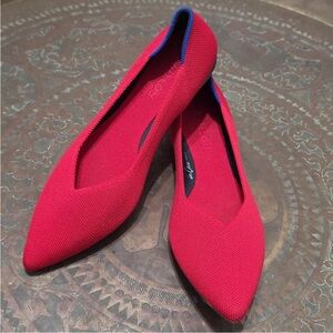 Rothy's Red Pointed Flats